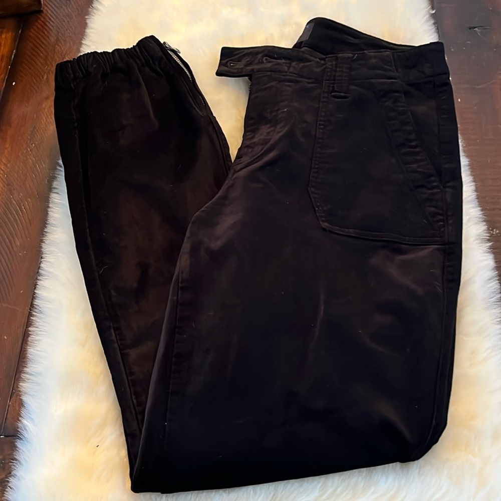PAIGE black velvet jogger pant
